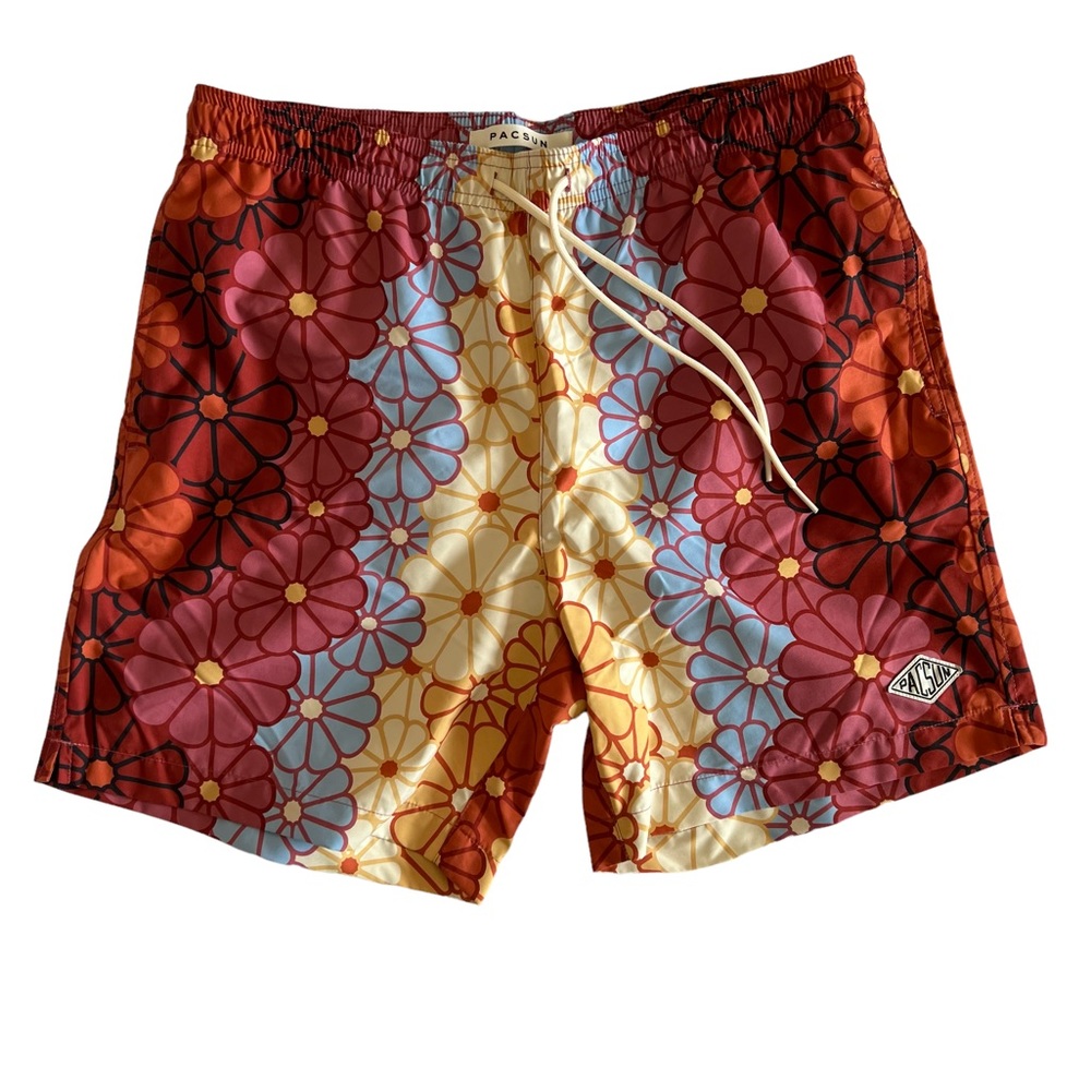 PacSun Floral 17” Swim Trunks